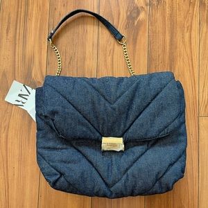 Brand new Zara denim shoulder chain bag